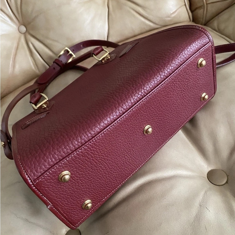 Dooney & Bourke Rich Burgundy Satchel - Picture 4 of 5